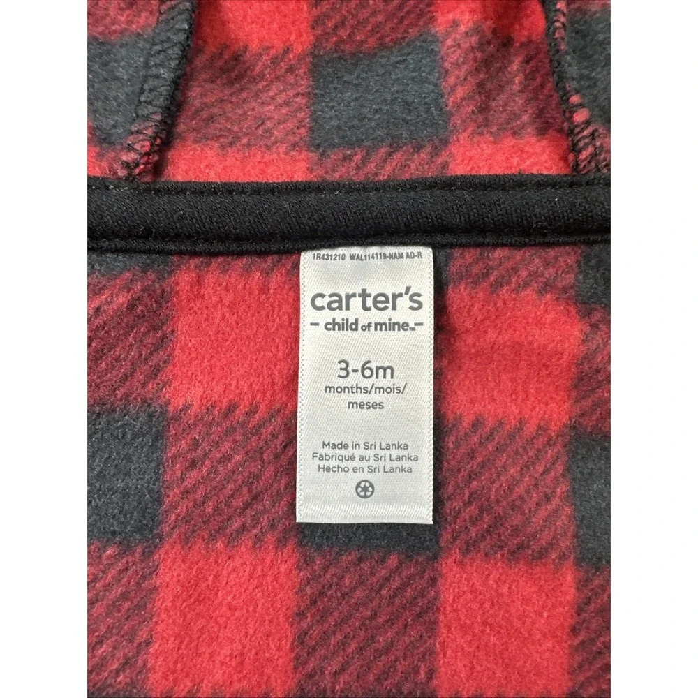 Carter's Fleece Bear Hoodie Jacket 3-6 Month‎ & Bodysuit - New Baby Infant